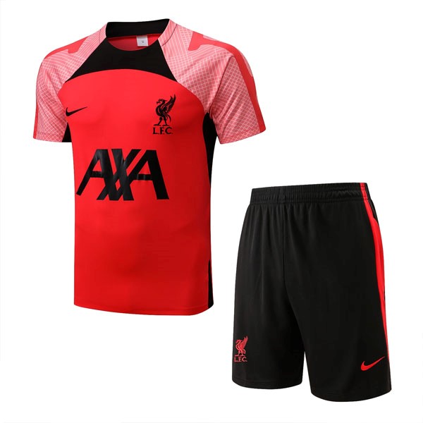 Camiseta Entrenamiento Liverpool Conjunto Completo 2022 2023 Rojo 3